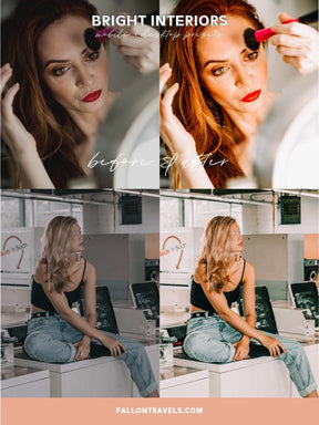 5 Bright Interiors Lightroom Mobile & Desktop Presets, Clean White Home Photo Editing Filter for Real Estate Instagram, Family Indoor Preset