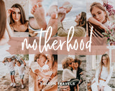 5 Motherhood Lightroom Mobile & Desktop Presets, Warm Pink Photo Editing for Newborn Baby Family Instagram, Mom Home Blogger Filter