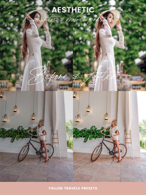 5 Aesthetic Mobile & Desktop Lightroom Presets, Natural Clean Beige Tones Photo Editing for Blogger, That Girl Instagram Influencer Filter