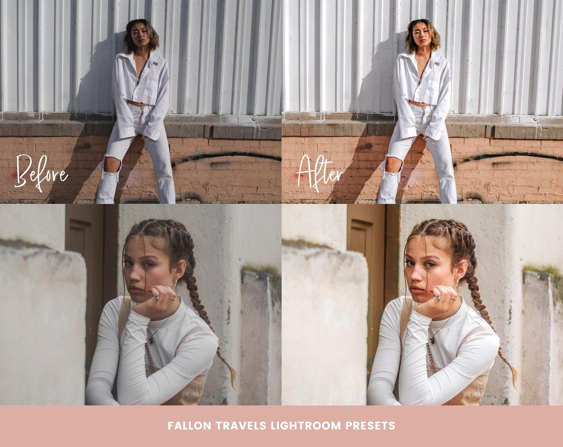 5 Aesthetic Mobile & Desktop Lightroom Presets, Natural Clean Beige Tones Photo Editing for Blogger, That Girl Instagram Influencer Filter