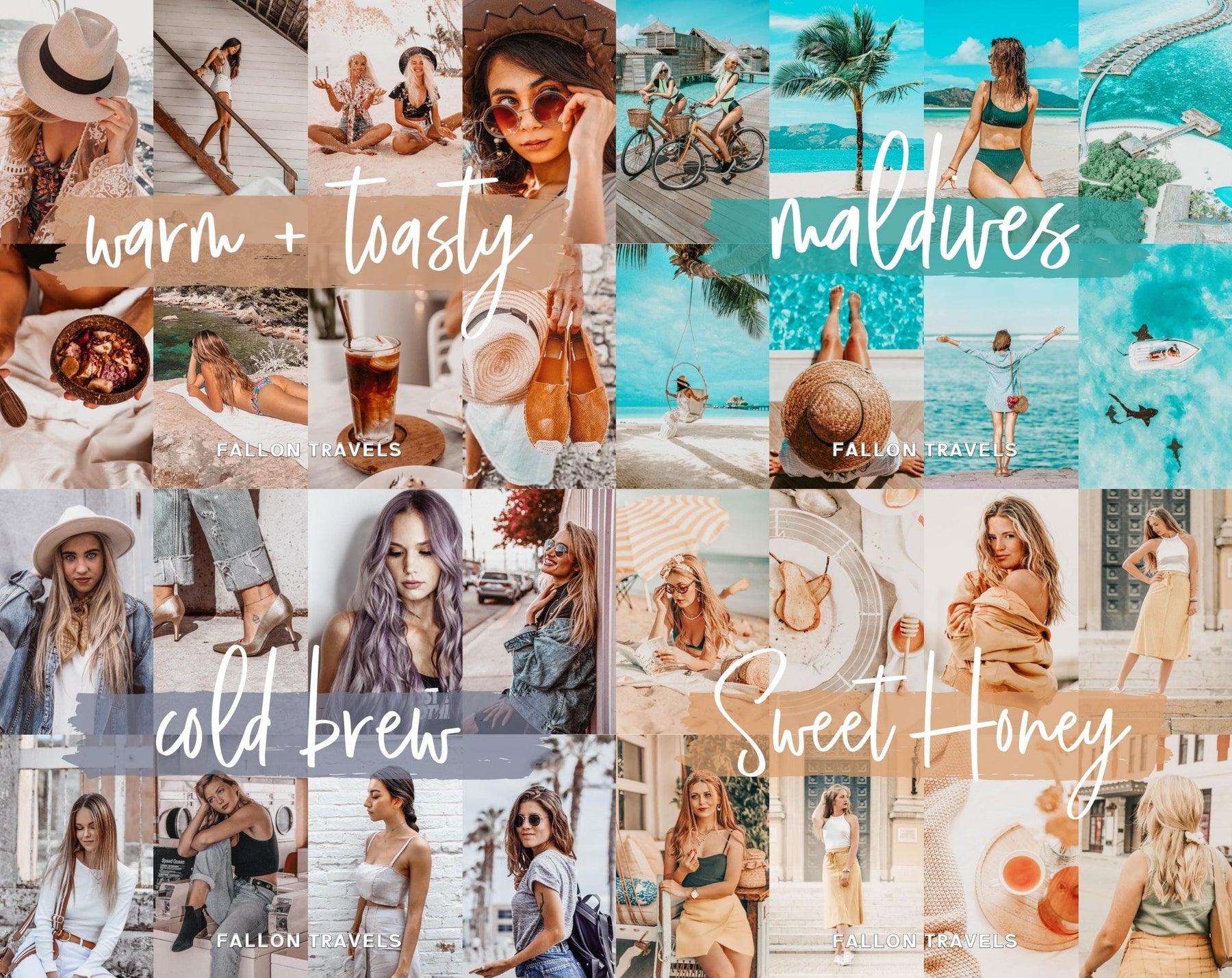 125 Lightroom Presets Instagram Bundle, Mobile & Desktop Photo Editing Filter Pack for Travel Bloggers, One Click Influencer Preset