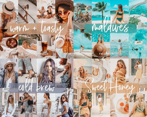 125 Lightroom Presets Instagram Bundle, Mobile & Desktop Photo Editing Filter Pack for Travel Bloggers, One Click Influencer Preset