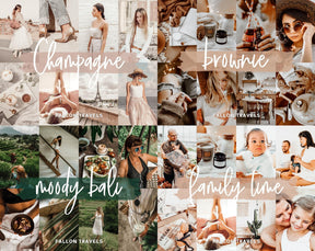 125 Lightroom Presets Instagram Bundle, Mobile & Desktop Photo Editing Filter Pack for Travel Bloggers, One Click Influencer Preset