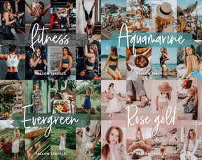 125 Lightroom Presets Instagram Bundle, Mobile & Desktop Photo Editing Filter Pack for Travel Bloggers, One Click Influencer Preset